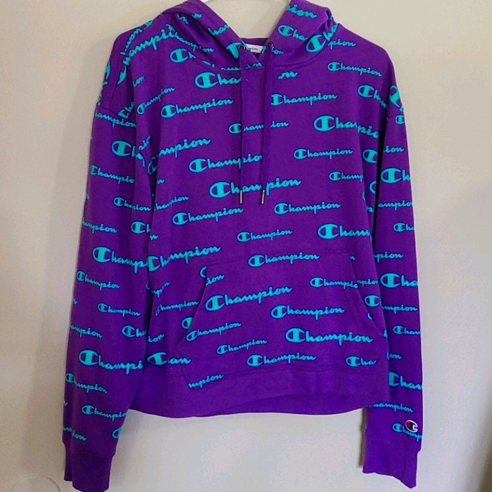 Champion Excellent Condition Purple Sweatshirt XL - Picture 1 of 3